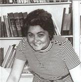 Dr. Betty Jean "B. J." Seymour, at her office in Randolph-Macon College, 1973